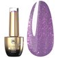 Lakier hybrydowy MAKEAR Diamond S46 jasny fiolet z brokatem 8 ml
