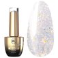 Lakier hybrydowy MAKEAR Diamond S50 mleczny z brokatem 8 ml