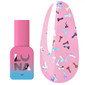Top hybrydowy LUNA Secret №01 bez warstwy klejącej przezroczysty, srebrny holograficzny 13 ml (300-3349)