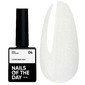 Base NAILSOFTHEDAY Cover NEW Formula Milk 04 milky with silver glitter 10 ml