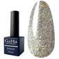 Lakier hybrydowy GA&MA Disco Cat №019 odblaskowy srebrno-złoty 10 ml (7702067)