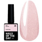Base NAILSOFTHEDAY Cover NEW Formula 28 powder pink with silver glitter 10 ml
