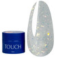 Гель для наращивания TOUCH Builder gel Shine mix 04 молочный с поталью 15 мл