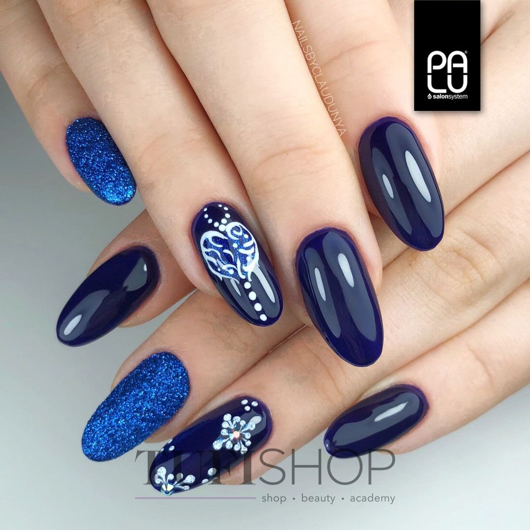 Powder glitter for nails PALU ETERNAL GLOW 12 blue 1 g - kupić Decoration  for nails w Polsce